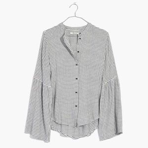 Madewell Bell Sleeve Flannel Top